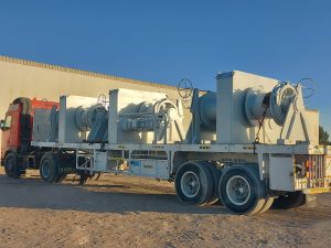 Heavy Winch Systems For Shipping Industry Sandblasting Painting