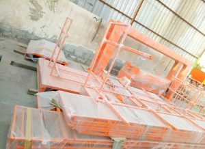 Marine Industry Platform Structure Rails Sandblasting & 03 Coat Painting