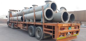  MS Heavy Pipes - Chilled Water Piping - Sandblasting & 03 Coat Painting